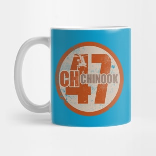 CH-47 Chinook Retro Patch (distressed) Mug